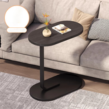 坤奉轻奢沙发边几茶几家用小户型客厅现代简约阳台北欧卧室床边小桌子 【C型畅销款】-纯黑色【30*40*61】
