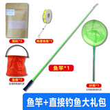 19调超轻袖珍公园儿童小孩初学者迷你短节钓鱼竿手竿超硬鱼杆套装 1.5米鱼竿+直接钓鱼大礼包