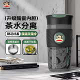 大嘴猴保温咖啡杯陶瓷内胆大容量男女水杯学生儿童礼物 漫画灰480ml