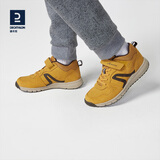 迪卡侬儿童运动鞋秋款小学生中大童男童鞋子潮真皮女童童鞋feel 浅棕色 37