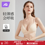 婧麒（JOYNCLEON）哺乳文胸孕妇内衣怀孕期哺乳薄款喂奶文胸产后前开扣无钢圈托聚拢 肤色3128【薄款透气聚拢】 75B