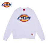 dickies秋季男女同款情侣logo印花圆领卫衣DK007059 白色 S 