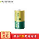 德力普（Delipow）1号充电电池 D型电池大容量5000毫安一号电池套装 适用燃气灶/热水器等 单节1号5000毫安电池