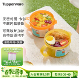 特百惠（Tupperware）微波可加热水晶汤碗水果碗 学生上班族便携饭盒460ml*2(颜色随机)