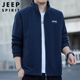JEEP SPIRIT吉普外套男开衫卫衣男装秋冬季男士休闲宽松潮流摇粒绒上衣服