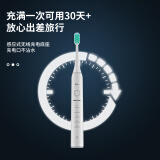 松下(panasonic) 电动牙刷 声波振动 软毛洁牙成人情侣 礼盒礼物送男女朋友 DC01 樱花粉+粉色刷头*2+白色刷头*2