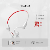 HILLFOX德国真无线骨传导挂耳式蓝牙耳机运动健身防水游泳持久续航32G内存安卓适配苹果华为 白色【32G内存+IPX8级防水】