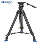百诺（Benro） BV4/BV6/BV8/BV10摄像三脚架相机动态平衡阻尼液压云台单反打鸟摄影三角支架广告婚庆拍短视频 BV6液压云台 3节 承重6kg