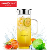 金灶（KAMJOVE） 耐热玻璃冷水壶 大容量带盖凉水壶果汁壶玻璃壶 TP-501/1.2L