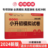 小升初模拟试卷语文 2024年名校冲刺专项突破全真模拟测试卷真题卷必刷题人教版小学生毕业总复习书