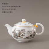 恒古（Heregur）青花陶瓷小号茶壶潮汕功夫茶具茶道配件茶器泡茶壶小容量家用单壶 雪景（160mL）小茶壶160ml