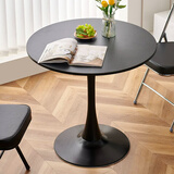 凡社餐桌洽谈桌阳台小圆桌子郁金香简约办公室公寓宾馆会客圆桌椅组合