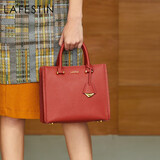 拉菲斯汀手提包大容量高级感复古红色新娘结婚包女单肩斜挎包轻奢