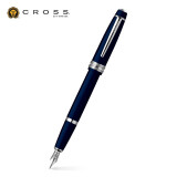 高仕（CROSS）钢笔 佰利轻盈系列 书法练字学生商务办公签字笔男女生日礼物定制刻字 墨蓝墨囊礼盒套装