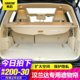 韩信车品 适用于汉兰达皇冠陆放遮物帘原厂可收纳 15-22款后备箱遮挡帘隔板汉兰达改装 尾箱后置板 汉兰达15-21款-第四代米色皮革款-铝合金支架