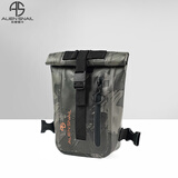 外星蜗牛骑行腿包摩托车装备男摩旅斜跨腰包男机车防水骑士包女户外装备 涂鸦黑 均码