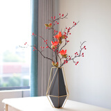 瑞家禾 现代创意轻奢花瓶摆件客厅玄关桌面插干花电视柜餐桌家居装饰品 小号花瓶+红红火火