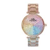 蔻驰女士手表PARK系列镶钻表盘钢带石英女表 送女生女神节礼物 【香港保税仓】14503429