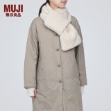 无印良品（MUJI） 聚酯纤维 抓绒 便携围巾 围脖 DD0ILA3A 象牙色 20*100cm