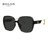 BOLON暴龙眼镜时尚太阳镜女大框墨镜女显脸小防紫外线BL5059 C10-镜片灰色/镜框黑色