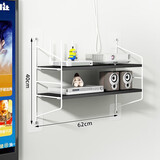 百目源（BAIMUYUANN）墙上置物架一字隔板免打孔客厅厨房卧室现代简约壁挂墙面墙壁搁板