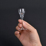 萌睿（MengRui） 小酒杯一钱玻璃一口杯品酒杯饭店酒庄用杯子水晶玻璃分酒器套装 2001-16白酒杯6只5ml