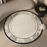 述威美式复古客厅圆形地毯轻奢感小户型茶几毯卧室衣帽间摇椅地毯 圆形-里亚花苑 直径120cm水晶绒