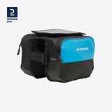 迪卡侬公路自行车前梁包自行车包马鞍包骑行装备手机包防水OVB2 蓝色双侧包 2L