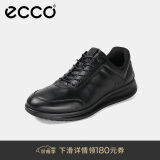 爱步（ECCO）正装鞋 增高牛皮休闲皮鞋男 雅仕男鞋系列207124 黑色40