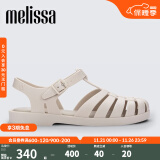 Melissa（梅丽莎）【赵露思同款】新款时尚编织女士简约通勤果冻罗马凉鞋32408 米色 36 （35-36码）