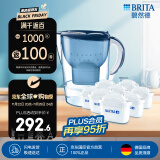 碧然德(BRITA) 滤水壶Marella蓝色3.5L 1壶9芯套装 海洋系列 家用过滤自来水净水器  净水壶配9只滤芯