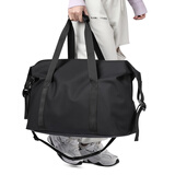 DITD DESIGN IN THE DESIGN手提旅行包短途出差大容量收纳行李包休闲运动健身包Z21-06大挎包 黑色 大号