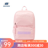 斯凯奇（SKECHERS）书包男女校园情侣双肩包时尚潮流大容量背包休闲运动包旅行 【冰粉色】L320U196-01F6