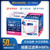 日本Bitoway品牌专售一次性使用医用口罩妇女大童款