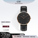 丹尼尔惠灵顿（DanielWellington）DW手表男士休闲商务皮带男表时尚穿搭欧美表生日礼物DW00100127