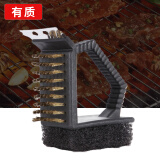 有质  多用途钢丝刷 不锈钢钢丝刷工业刷子 除锈刷金属刷 烧烤工具去污钢刷