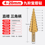 Ronix宝塔钻头开孔扩孔器打孔神器不锈钢金属专用阶梯高硬度万能转