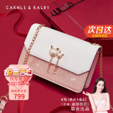 CAKNLS KALRY CK轻奢包包女包单肩包女士斜挎包圣诞元旦送老婆女友生日礼物女 CK-05粉白色