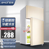 夏新（Amoi）小冰箱迷你双门 冷藏冷冻小型租房宿舍电冰箱 节能省电低噪 一级能效/38L金【1-2人使用】