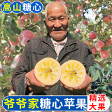 御品一园正宗爷爷家冰糖心苹果水果新鲜时令红富士运城苹果精选装整箱9斤 整箱9斤中果实惠装75mm以上