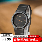 卡西欧（CASIO）小黑表男女表中性学生公务员考试中高考可用石英表MQ-24-1E