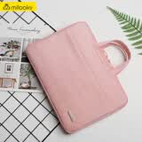 Milooky手提笔记本电脑包14男15女15.6英寸轻便适用苹果Macbook air13联 A款【可爱粉】 15.6英寸