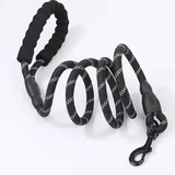 猫姐汪弟 狗绳子大型犬牵引绳反光牵引带加长2米中型犬遛狗绳狗链拴狗绳 黑色5米牵引绳