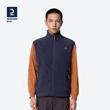 迪卡侬（DECATHLON）抓绒马甲男女秋保暖摇粒绒背心抓绒衣开衫冲锋衣内胆MH120 男款 藏青色 2XL