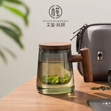木笙玩物旅行茶具泡茶杯便携式茶水分离玻璃杯户外出差携带喝茶杯子茶具 旅行青钝初笙杯T型7A
