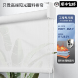贵品 阳光面料卷帘窗帘隔热防晒办公室阳台书房遮阳透景遮光窗帘卷帘 半遮光常规款GPJ079B