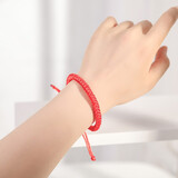 玖维娅手链男潮韩版霸气男女手链简约嘻哈冷淡风学生闺蜜手链情侣手饰品 JYSL047金刚结红绳手链