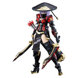 御模道拼装模型玩具1/12 ATKGIRL 国产原创机娘 锦衣卫 锦衣卫 斗笠机娘 EM2021012 高约16cm