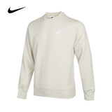 耐克（NIKE）春夏男子休闲潮流时尚宽松套头衫加绒保暖圆领上衣灰色运动卫衣 BV2663-072 L