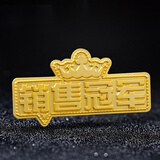 传臣金属徽章奖牌奖章定制勋章定做胸章胸针校徽班徽司徽员工胸牌企业学校运动会异形纪念章开模制作 HZ-004 销售 金色